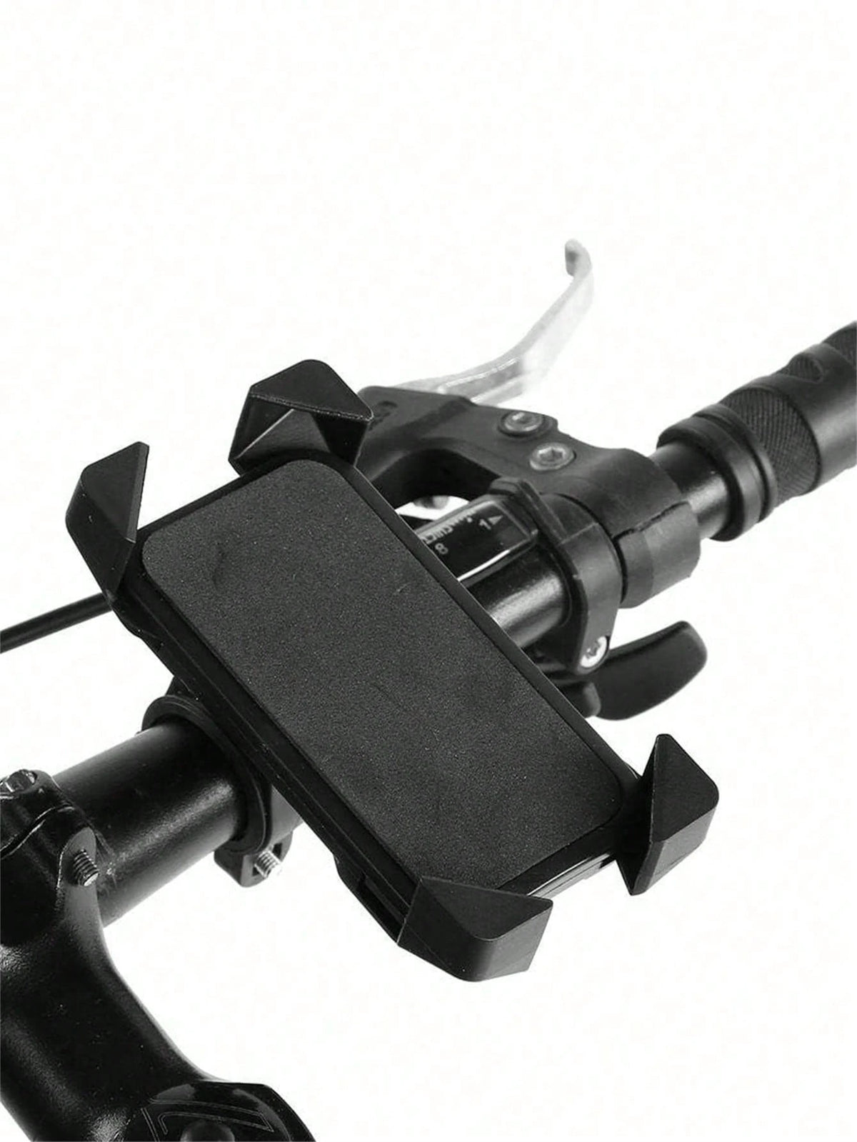 1pc/2pcs 360° Rotating Phone Holder, Extendable Four-Claw Stand, Suitable For Electric Scooter, Motorcycle, Mountain Bike, Black ABS Material- For Daily Use, Outdoor Sports, Cycling, Off-Road, Campin