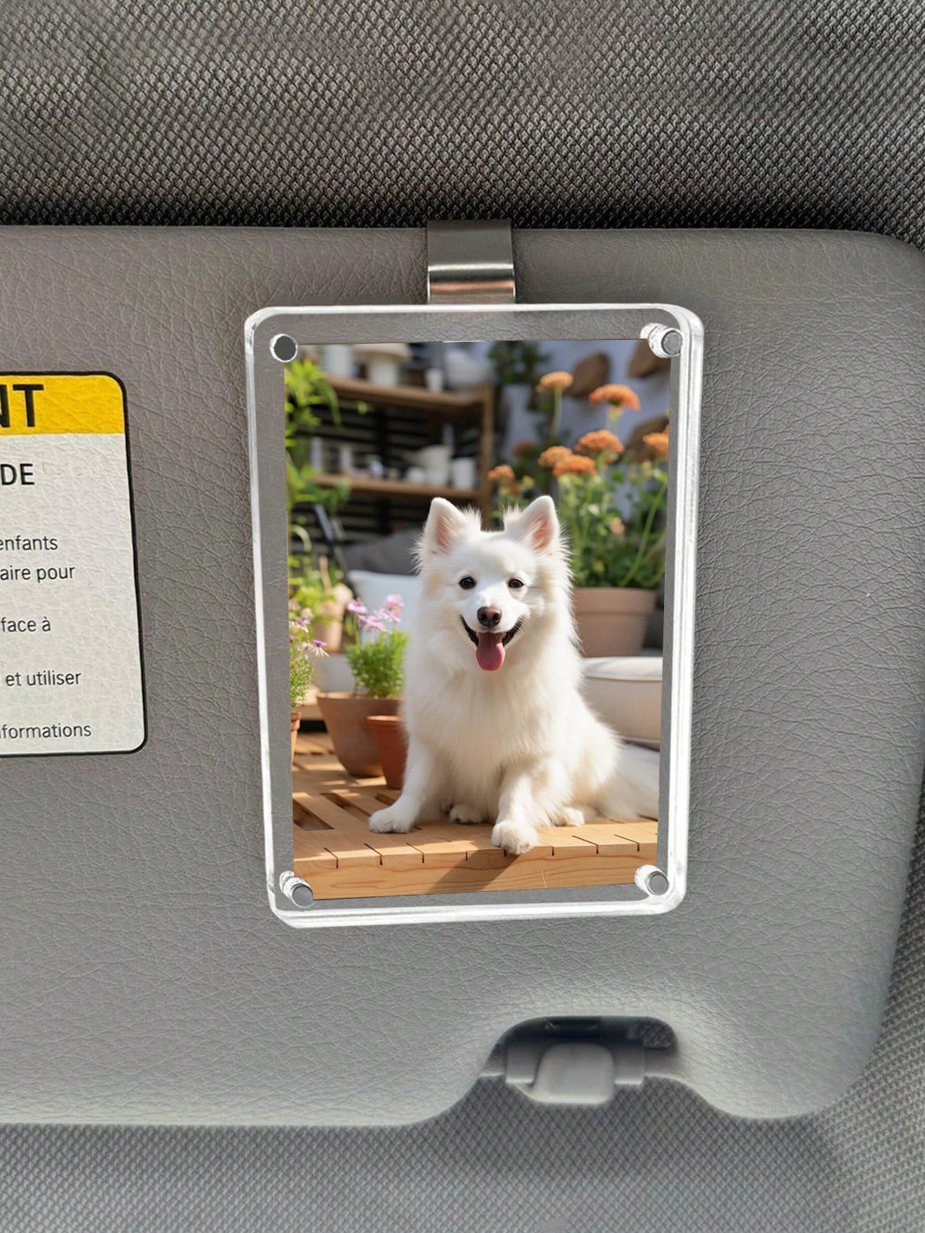 1pc/2pcs/3pcs/4pcs/5pcs New Magnetic Photo Clip For Car Sun Visor, Universal Acrylic Fridge Magnet Transparent Magnetic Instant Photo Frame, Car Sun Visor Photo Frame Clip, Personalized DIY Car Decor