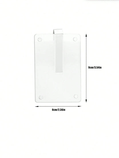 1pc/2pcs/3pcs/4pcs/5pcs New Magnetic Photo Clip For Car Sun Visor, Universal Acrylic Fridge Magnet Transparent Magnetic Instant Photo Frame, Car Sun Visor Photo Frame Clip, Personalized DIY Car Decor