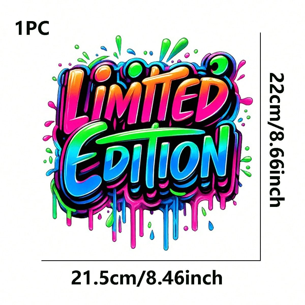 1pc/2pcs/3pcs Graffiti Pattern Heat Transfer Stickers, Suitable For DIY T-Shirts, Jeans, Pillows, Backpacks, Hats And Sofa Covers, Waterproof, Fade-Resistant, Durable, Washable Plastic Stickers, Fun P