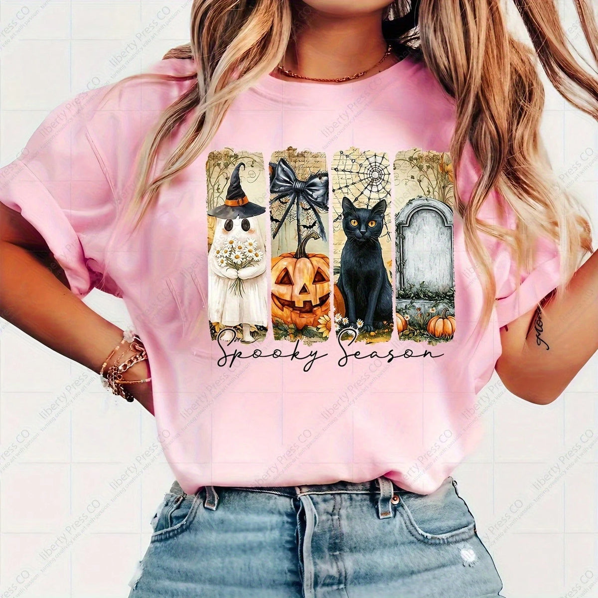 1pc/2pcs/3pcs "Halloween Season" Design- Pumpkin, Black Cat & Tombstone Pattern Heat Transfer Stickers, DTF Iron-On Fabric Patches, Washable Durable Fabric Decoration, Halloween Theme Fashion Accesso