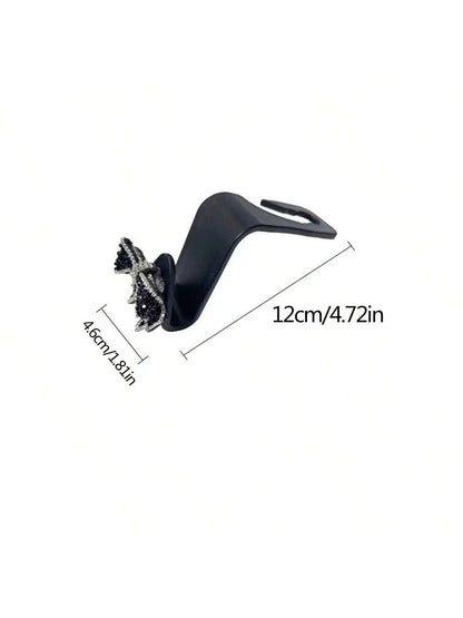 1pc/2pcs Bowknot Car Seat Back Hook Hangers Auto Interior Accessories