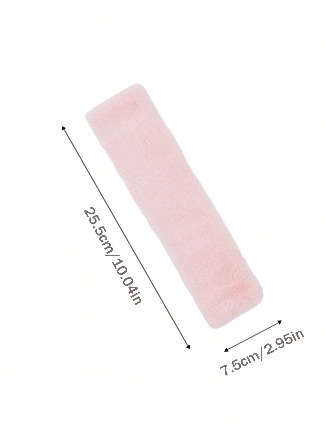 1pc/2pcs Car Seat Belt Shoulder Protector Plush Solid Color Car Seat Belt Protector Imitation Rabbit Hair Car Interior Supplies