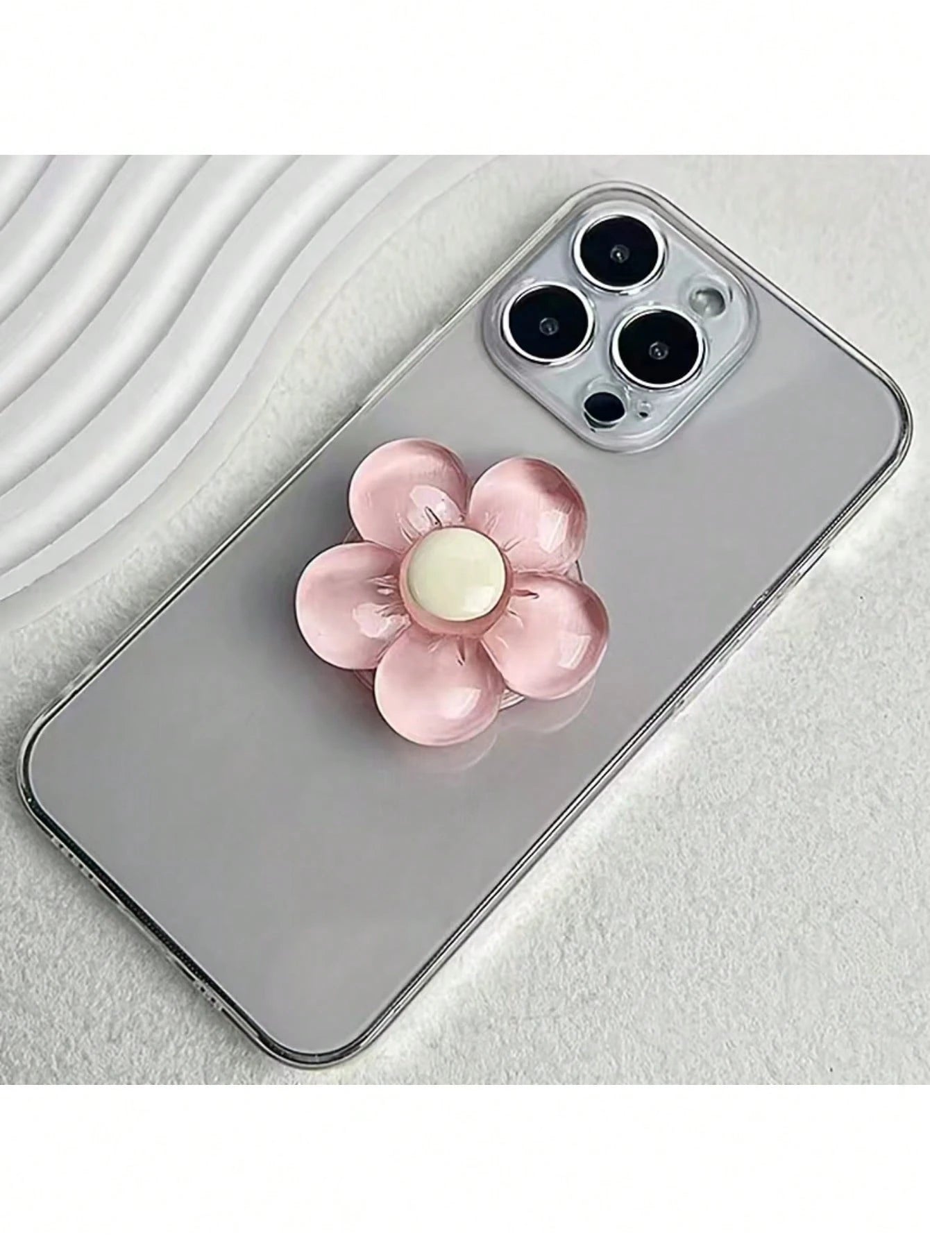 1pc/2pcs Cute Flower Telescopic Creative Phone Air Cushion Stand, Adhesive Foldable Slouchy Desktop Flower Cute Stand, Perfect Phone Gift, Halloween Gift, Christmas Gift, Suitable For IPhone, Android