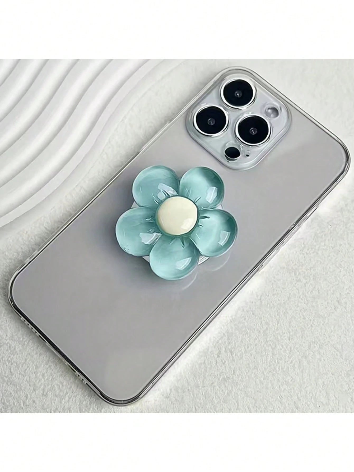 1pc/2pcs Cute Flower Telescopic Creative Phone Air Cushion Stand, Adhesive Foldable Slouchy Desktop Flower Cute Stand, Perfect Phone Gift, Halloween Gift, Christmas Gift, Suitable For IPhone, Android