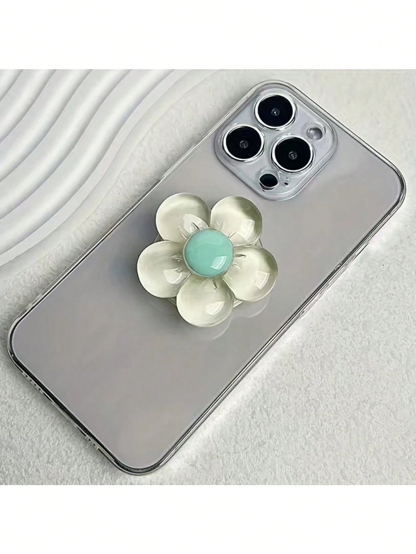 1pc/2pcs Cute Flower Telescopic Creative Phone Air Cushion Stand, Adhesive Foldable Slouchy Desktop Flower Cute Stand, Perfect Phone Gift, Halloween Gift, Christmas Gift, Suitable For IPhone, Android
