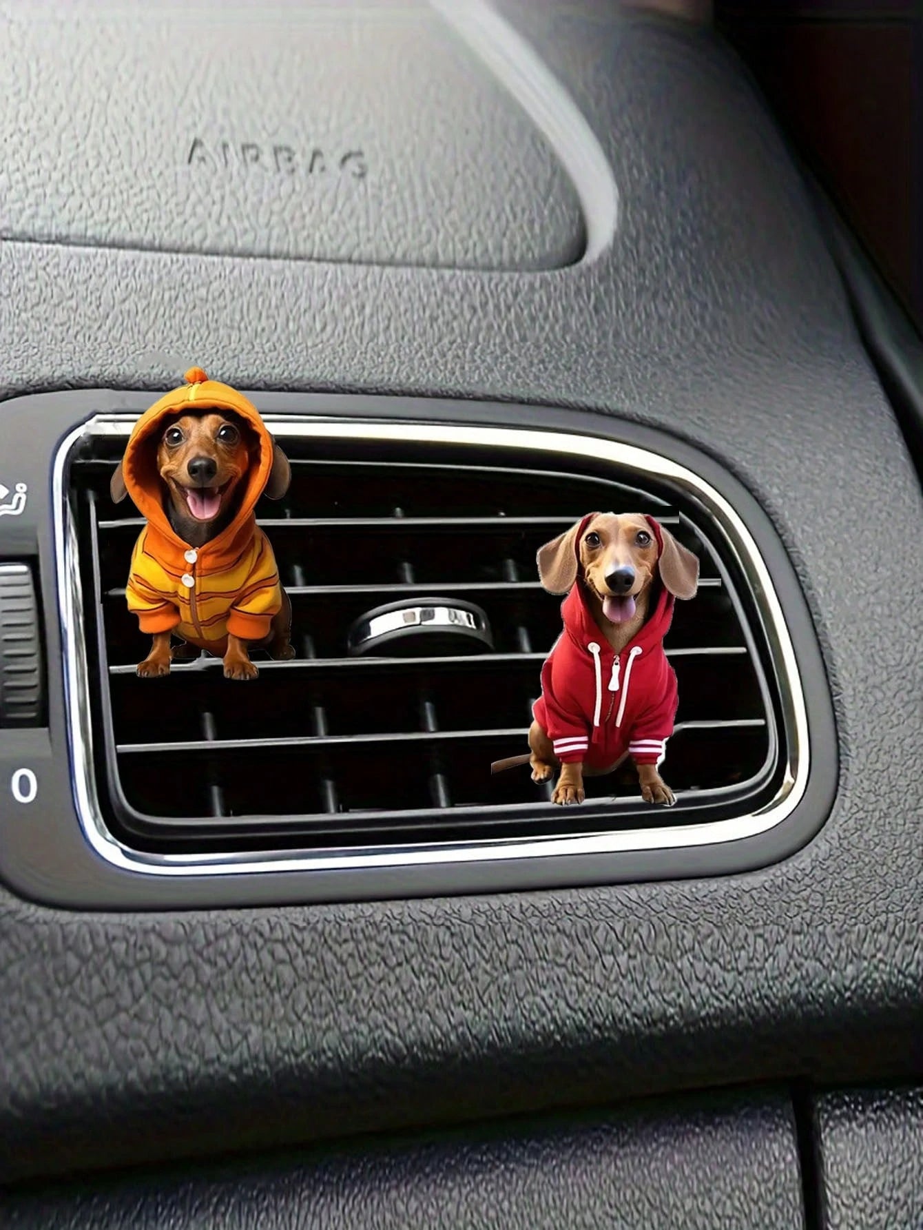 1pc/2pcs Dachshund Themed Car Air Vent Freshener Clip, Pet Animal Car Interior Decoration Accessories