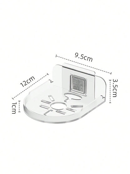 1pc/2pcs No-Drill Camera Wall Mount Bracket, Space-Saving Stable Storage Rack, Suitable For Nursery, Living Room, Kitchen, Indoor And Outdoor Use
