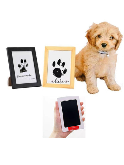 1pc/2pcs Pet Paw Print Set, Suitable For Cats & Dogs, Dog Paw Print Pad Set, Pet-Friendly Tactile Ink Pad, Ink-Free Handprint & Footprint Set- Pet Paw & Nose Print Ink Pad- Dog Paw Print Set. Thin V
