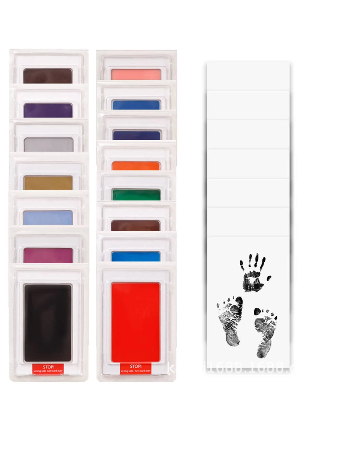 1pc/2pcs Pet Paw Print Set, Suitable For Cats & Dogs, Dog Paw Print Pad Set, Pet-Friendly Tactile Ink Pad, Ink-Free Handprint & Footprint Set- Pet Paw & Nose Print Ink Pad- Dog Paw Print Set. Thin V