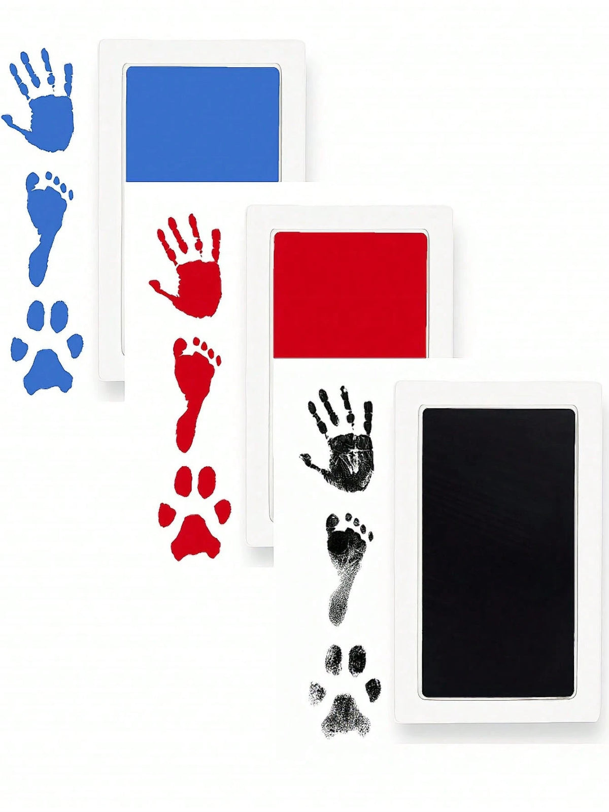 1pc/2pcs Pet Paw Print Set, Suitable For Cats & Dogs, Dog Paw Print Pad Set, Pet-Friendly Tactile Ink Pad, Ink-Free Handprint & Footprint Set- Pet Paw & Nose Print Ink Pad- Dog Paw Print Set. Thin V