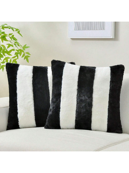 1pc/2pcs Solid Color Pillow Cover (Pillow Insert Not Included), Fabric Throw Pillow Case, Suitable For Living Room Sofa
