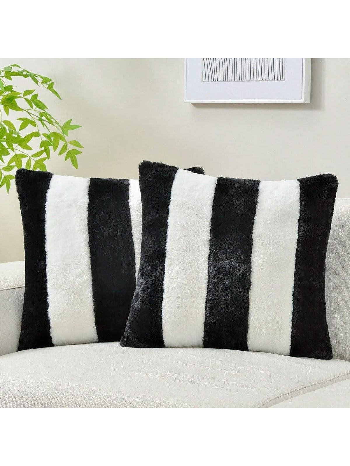 1pc/2pcs Solid Color Pillow Cover (Pillow Insert Not Included), Fabric Throw Pillow Case, Suitable For Living Room Sofa