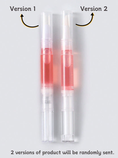 1pc 3ml Pink Nail Cuticle Care Oil Pen, Plant Nourishing Oil Moisturizing Anti-Hangnail Nail Edge Care Tool (Random Version)