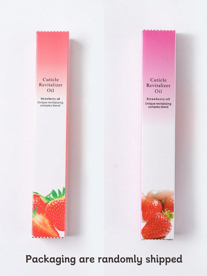 1pc 3ml Pink Nail Cuticle Care Oil Pen, Plant Nourishing Oil Moisturizing Anti-Hangnail Nail Edge Care Tool (Random Version)