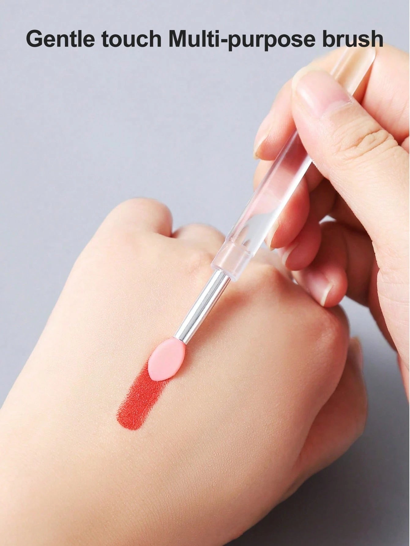 1pc/3pcs Silicone Lip Brush, Reusable Lip Mask Applicator, Makeup Brush, Silicone Lip Gloss Applicator, Eyeshadow Lip Exfoliating Brush, Reusable Nail Silicone Applicator, Glitter Nail Tool, New Silic