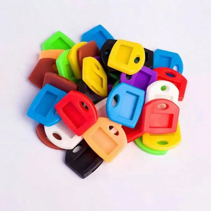 1pc/4pcs/6pcs/8pcs/10pcs Colors Of Keychains With Labels, 2.8cm/1.1 Inch Retractable Key Identifier, Fits Most Keys, Soft Touch Key Cover With Identification Label For Easy Identification Of Door Keys