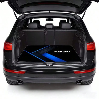 1pc/4pcs Car Floor Mats And Trunk Mat Set, Available In Multiple Quantities, Made Of Polyester Material, Sports Design. Suitable For Trucks, Sedans And SUVs, Providing Fashionable Interior Protection