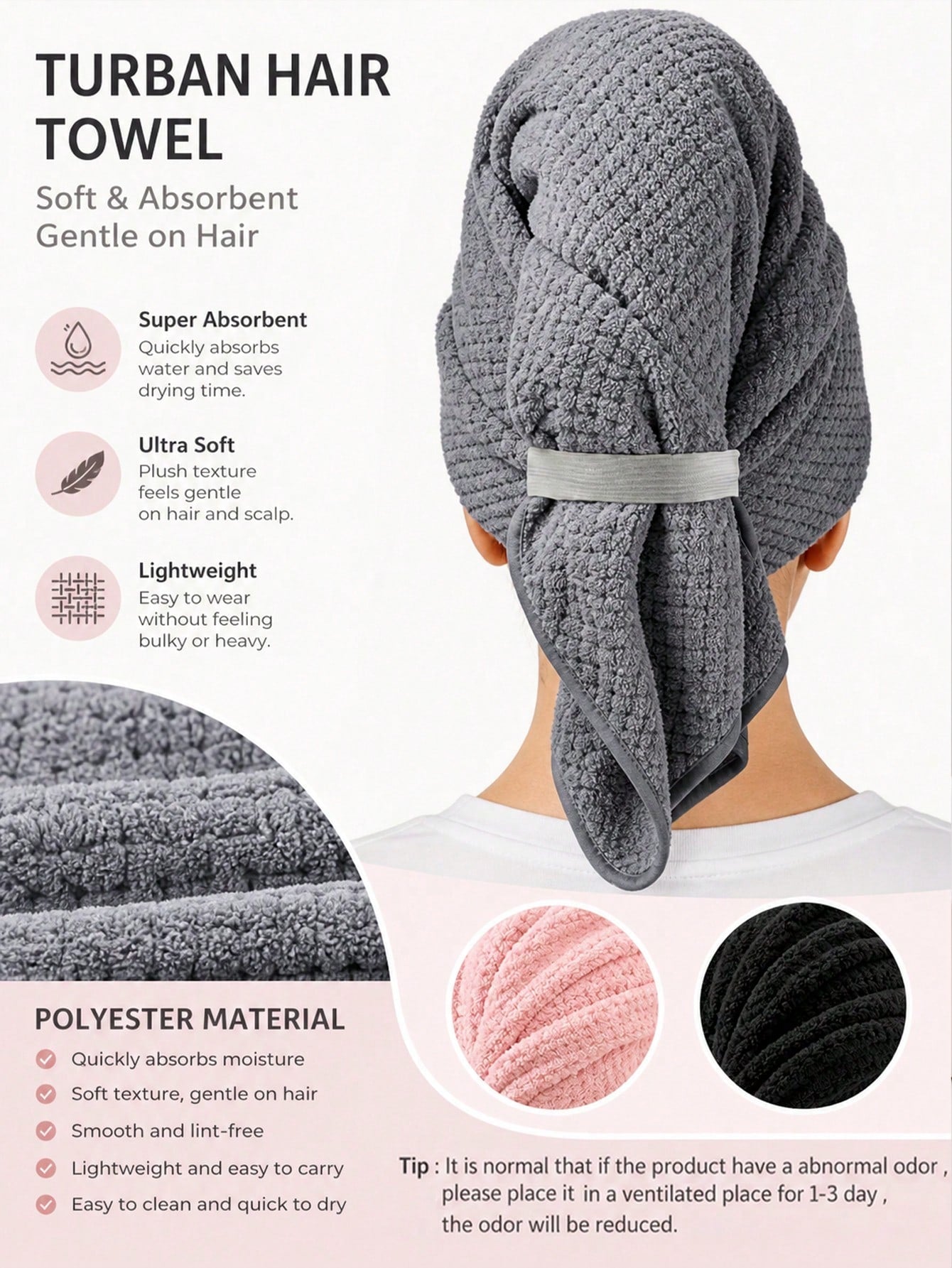 1pc&4pcs Coral Fleece Pineapple Pattern Thickened & Extra Long Hair Drying Cap For Women, Quick-Dry Absorbent Hair Towel Head Wrap With Elastic Band Bath Cap