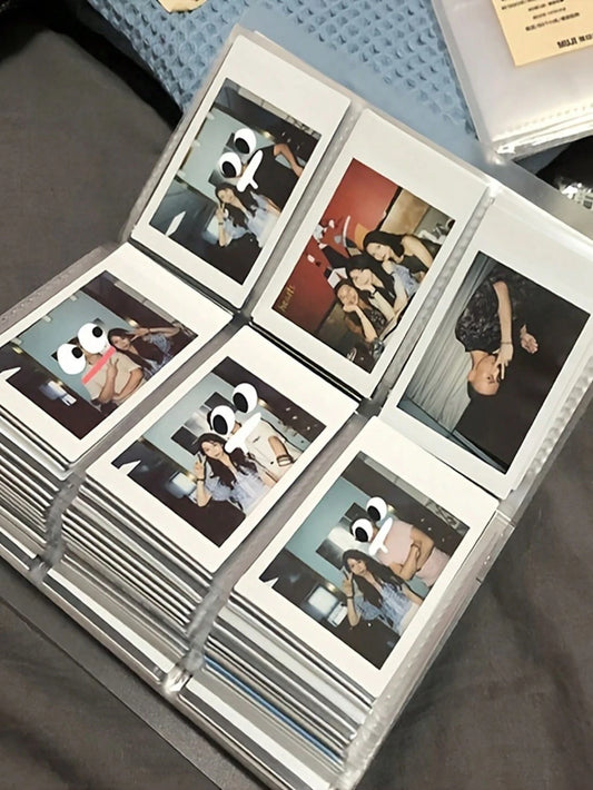 1pc 84-Slot Transparent Photo Album, Can Store Photos, Movie Tickets, Celebrity Cards And Postcards, Also Suitable As An Artistic Scrapbook