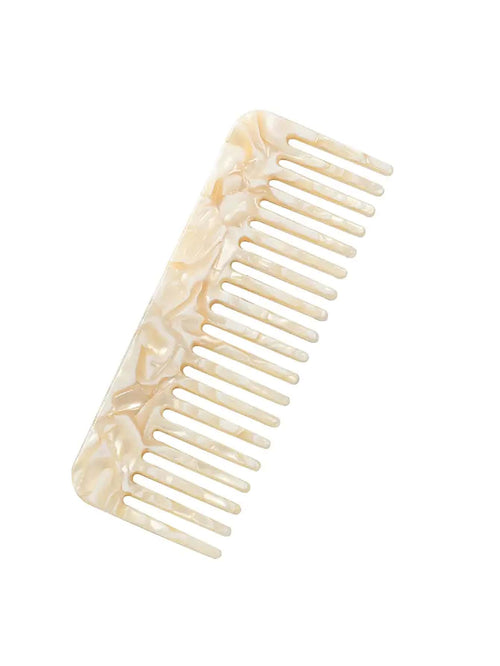 1Pc Acetate Anti-Static Hair Comb With Marble Pattern