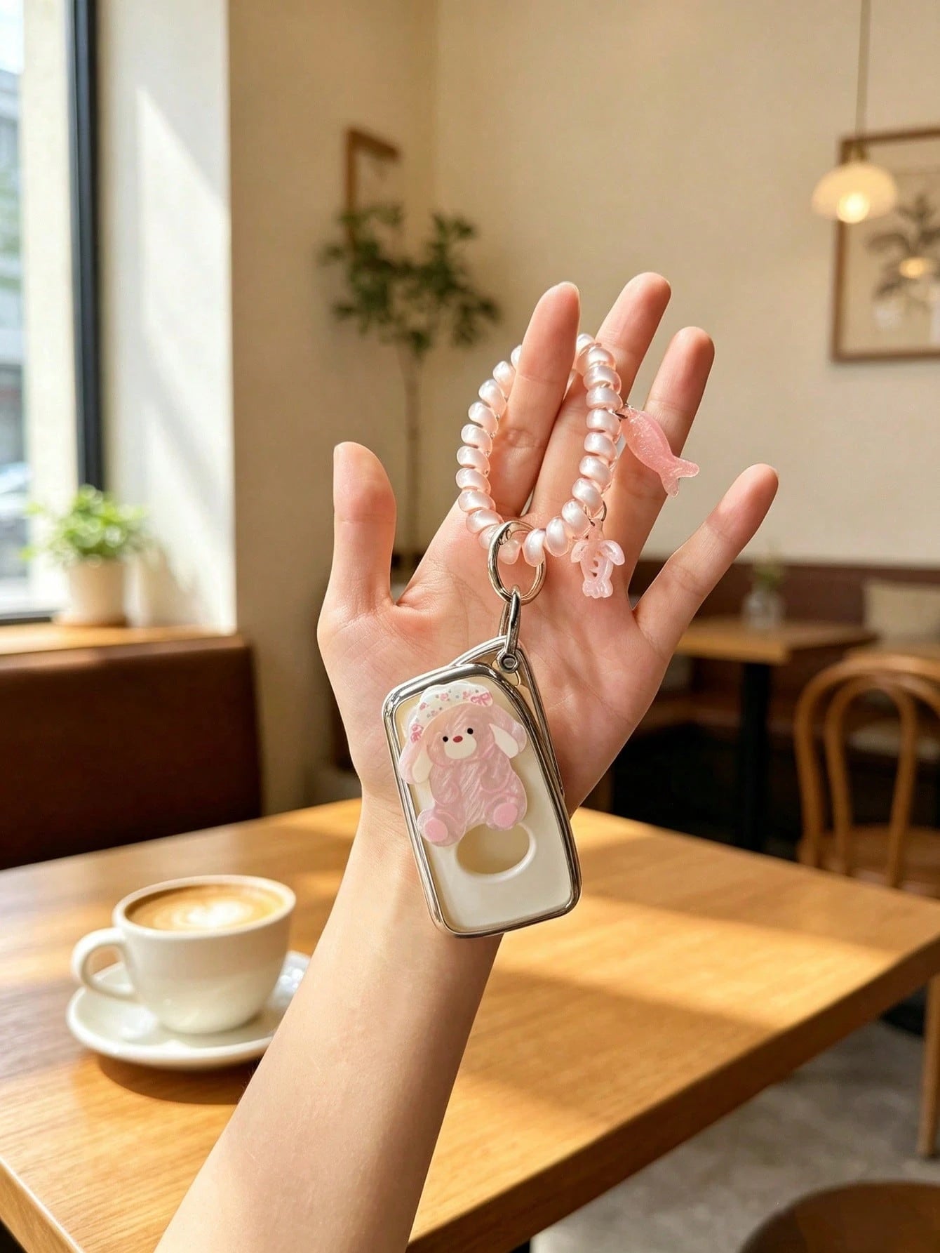 1PC Acrylic Rabbit & Dog Phone Lanyard Compatible With Lexus 4-Button ES200 ES300h RX300 RX570 RX350 ES260 Key Cover Protective Case