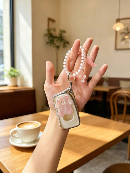 1PC Acrylic Rabbit & Dog Phone Lanyard Compatible With Lexus 4-Button ES200 ES300h RX300 RX570 RX350 ES260 Key Cover Protective Case