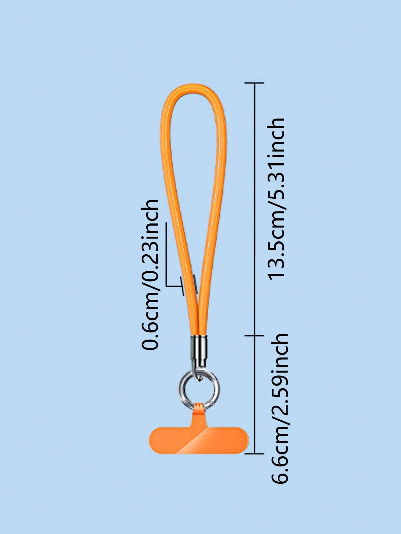 1pc Adjustable Polyester Fiber Phone Lanyard Wrist Strap, 360° Rotating, Mobile Security Hand Strap With Automatic Locking Clip For Outdoor Activities, Universal Fit For Smartphone Cases Gifts For Mot