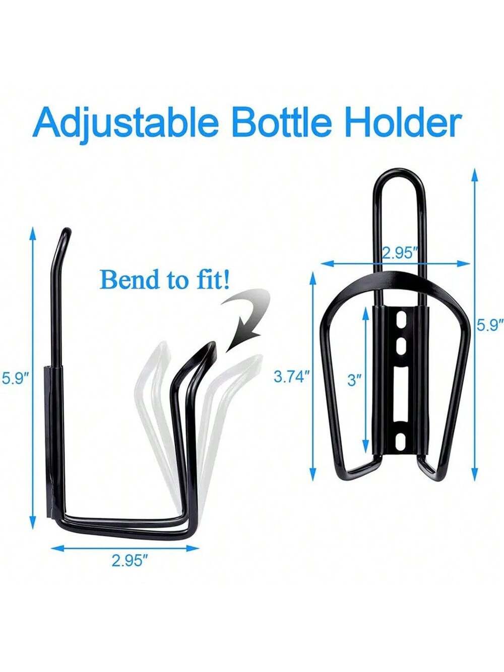 1pc Aluminum Alloy Bicycle Water Bottle Rack Mountain Bike Cup Holder Outdoor Cycling Water Bottle Bracket