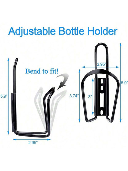 1pc Aluminum Alloy Bicycle Water Bottle Rack Mountain Bike Cup Holder Outdoor Cycling Water Bottle Bracket