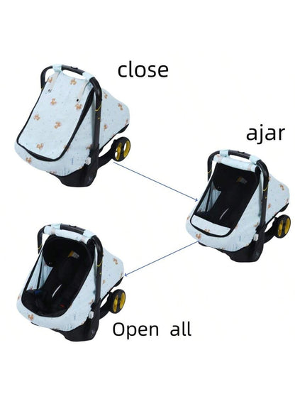 1pc Baby Car Seat Cover, Elastic Breathable Multi-Purpose Car Seat Cover For Boys And Girls