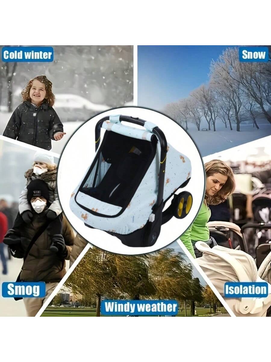 1pc Baby Car Seat Cover, Elastic Breathable Multi-Purpose Car Seat Cover For Boys And Girls