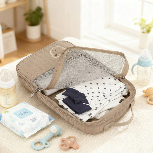 1pc Baby Clothes Storage Bag, Large Capacity Dirty Laundry Organizer, Maternity & Baby Travel Compartment Liner