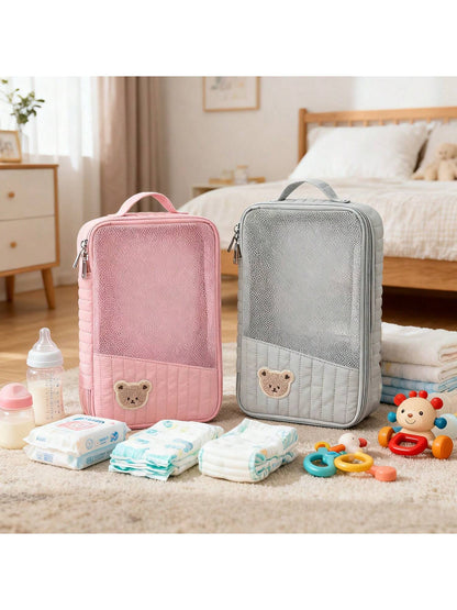 1pc Baby Clothes Storage Bag, Large Capacity Dirty Laundry Organizer, Maternity & Baby Travel Compartment Liner