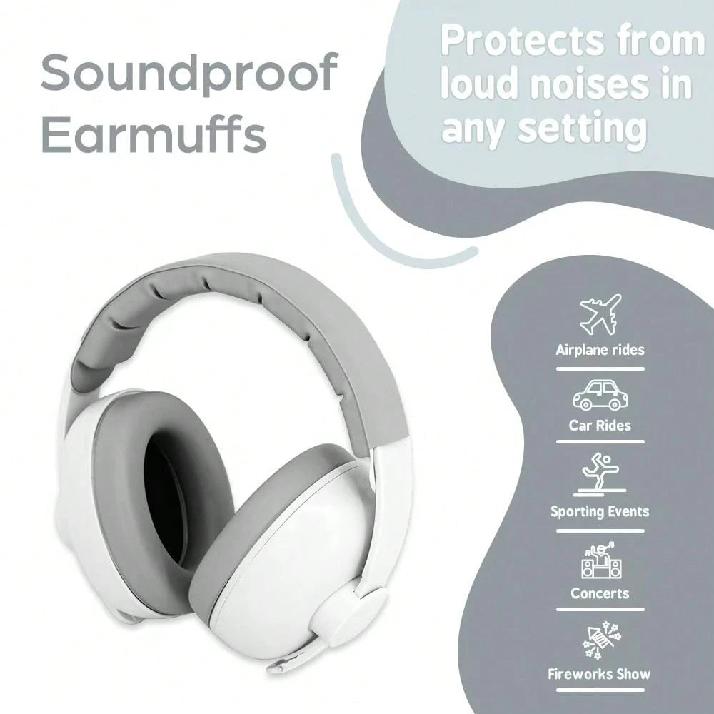 1pc Baby Ear Protection For Babies And Toddlers Up To 36 Months,Noise Reduction Earmuffs- Comfortable Baby Headphones Against Hearing Damage & Improves Sleep