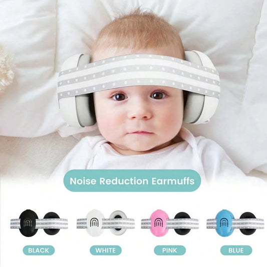 1PC Baby Earmuffs Noise Cancelling Infant Ear Protection Headphones With Adjustable Headband, Ideal For Travel, Airplane, Sleep