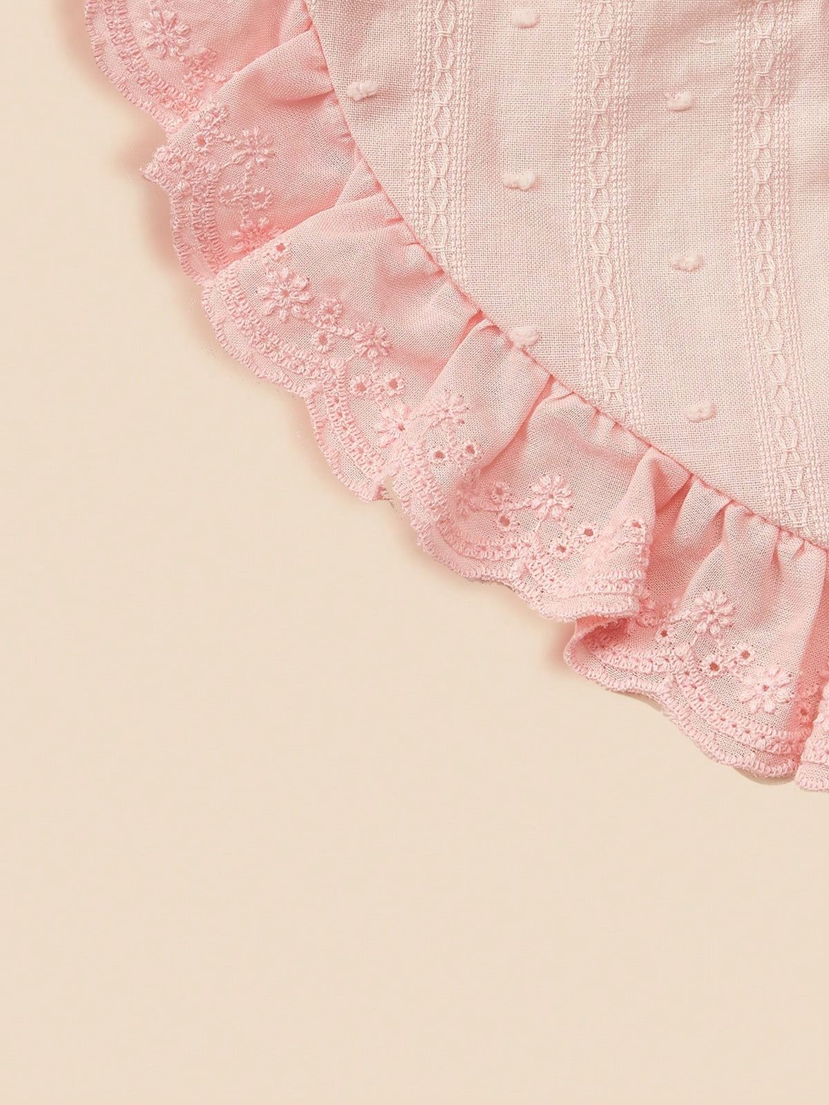 1pc Baby Princess Lace Flower Bibs, High-Quality Wedding Season Teething Drool Bibs, Floral Edging, Vintage Style Drool Bibs For Baby Girls, Suitable For Daily Outings And Gifts