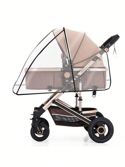 1pc Baby Stroller Rain Cover, Child Windshield Protector, Infant Umbrella Stroller Rain Poncho