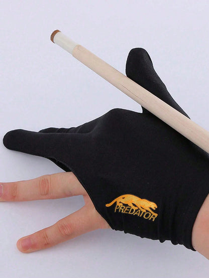 1pc Billiard Glove, Unisex Breathable Anti-Slip Elastic Three-Finger Open-Finger Snooker Glove