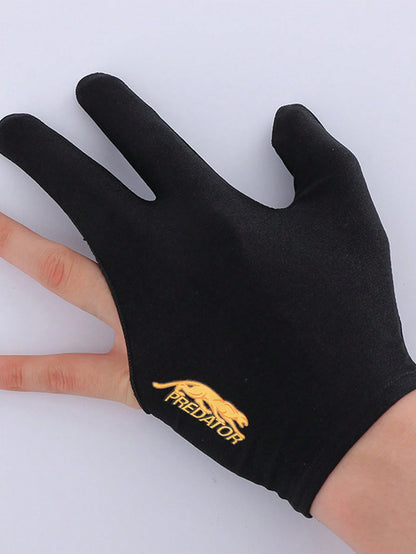 1pc Billiard Glove, Unisex Breathable Anti-Slip Elastic Three-Finger Open-Finger Snooker Glove
