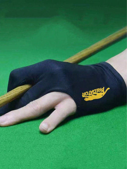 1pc Billiard Glove, Unisex Breathable Anti-Slip Elastic Three-Finger Open-Finger Snooker Glove