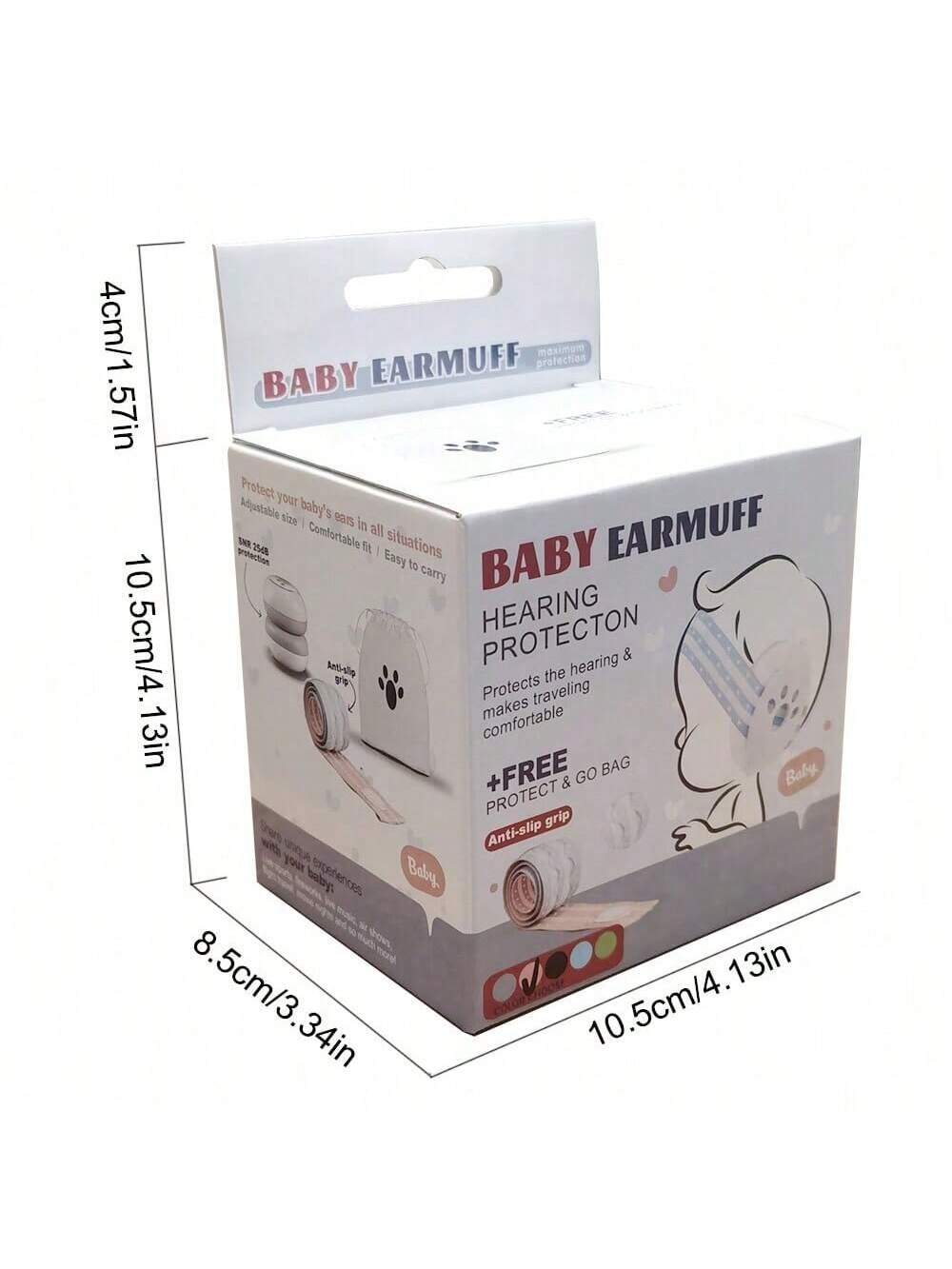 1pc Blue Baby Protective Ear Muffs, Anti-Noise Infant Headphones To Prevent Hearing Damage & Improve Sleep
