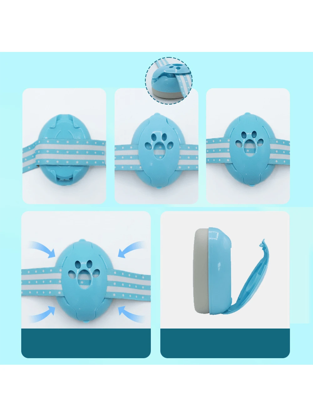 1pc Blue Baby Protective Ear Muffs, Anti-Noise Infant Headphones To Prevent Hearing Damage & Improve Sleep