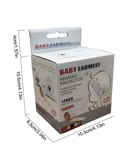 1pc Blue Baby Protective Ear Muffs, Anti-Noise Infant Headphones To Prevent Hearing Damage & Improve Sleep