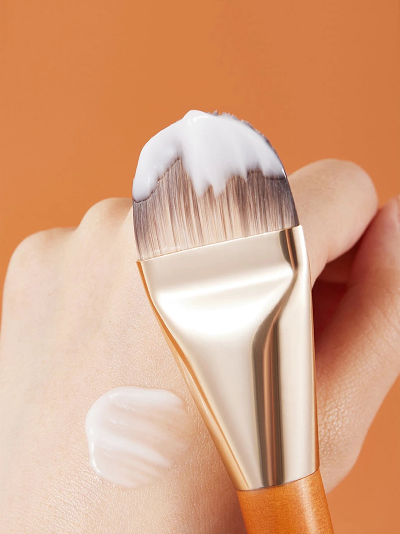 1pc Broad Tongue-Shaped Flat Head Foundation Brush Makeup Brush,Foundation Brush,Concealer Brush,Blush Brush,Contour Brush,Blush Brush,Bronzer Brush,Powder Brush,Foundation Brush,Blush Brush,Giveaways
