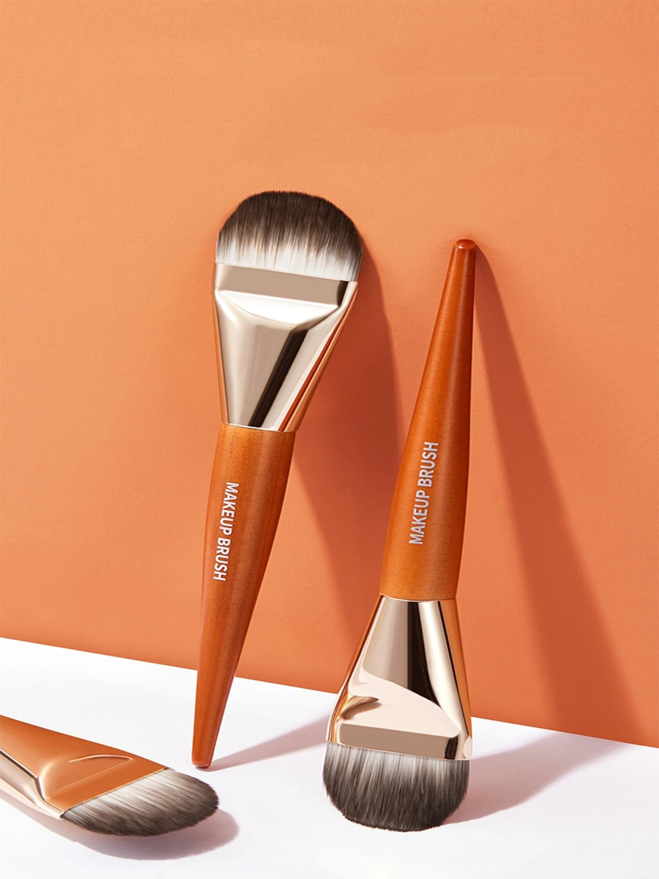 1pc Broad Tongue-Shaped Flat Head Foundation Brush Makeup Brush,Foundation Brush,Concealer Brush,Blush Brush,Contour Brush,Blush Brush,Bronzer Brush,Powder Brush,Foundation Brush,Blush Brush,Giveaways