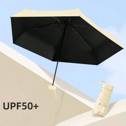 1pc Capsule Umbrella, Foldable, Waterproof, Sunshade, Anti-UV, Compact Folding Umbrella,Outdoor,Garden,Travel Essentials,Portable Essentials