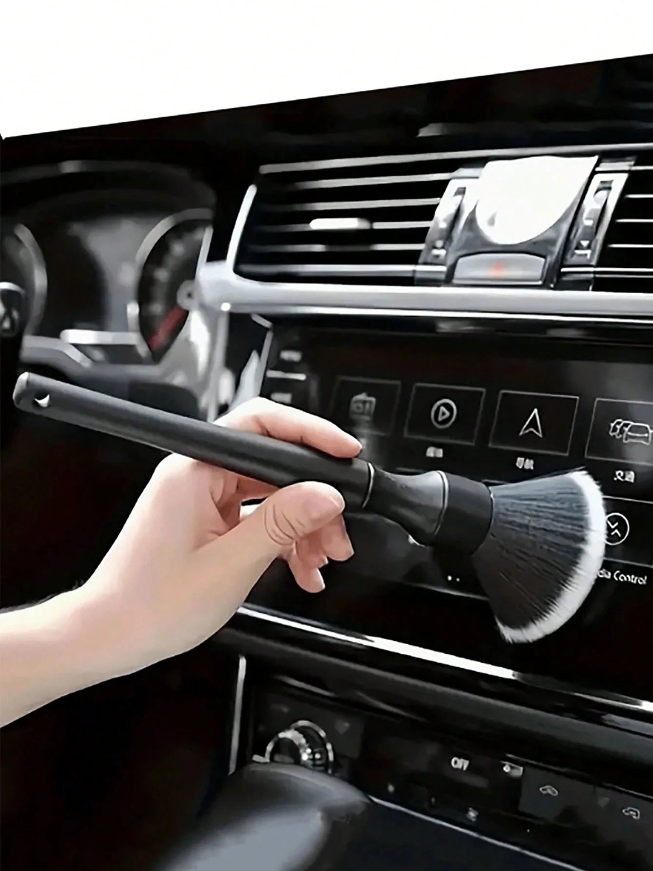 1pc Car Interior Cleaning Brush, Suitable For Car Dusting And Cleaning, Exterior Car Washing