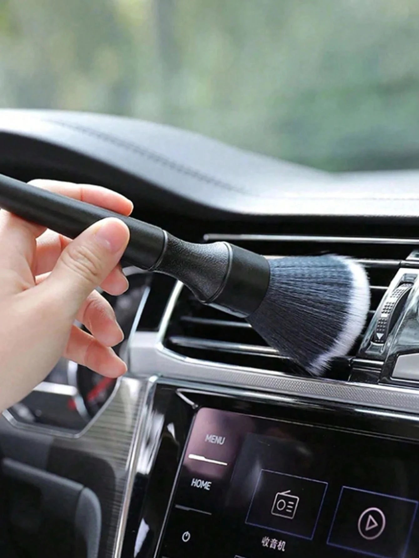 1pc Car Interior Cleaning Brush, Suitable For Car Dusting And Cleaning, Exterior Car Washing