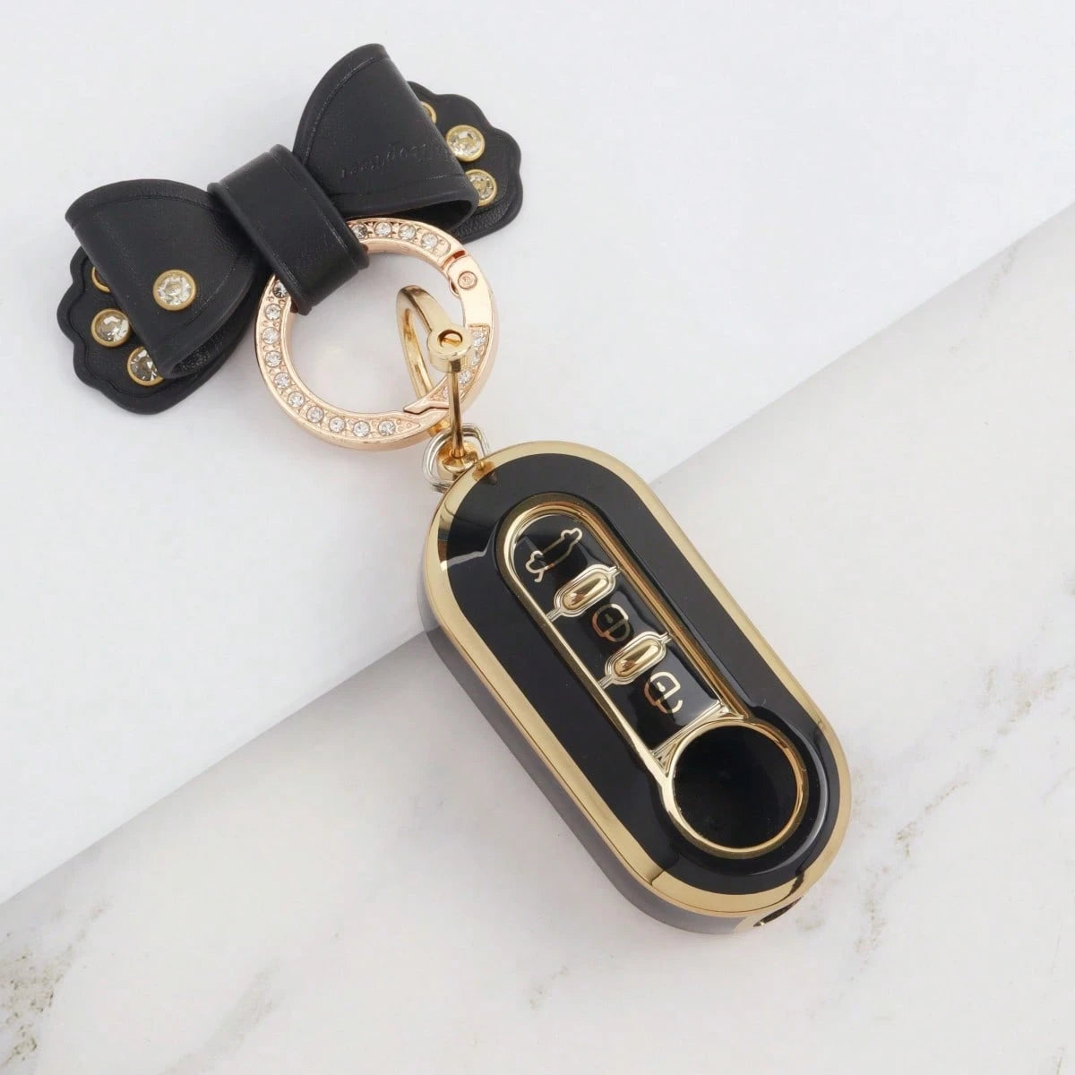 1pc Car Key Fob Cover, Soft TPU Car Key Holder/Case Shell For Fiat 500 Key Cover For Boyue For Bravo For Iveco For Olsen Car Key Remote Fashionable And Keybags Suitable For Girls